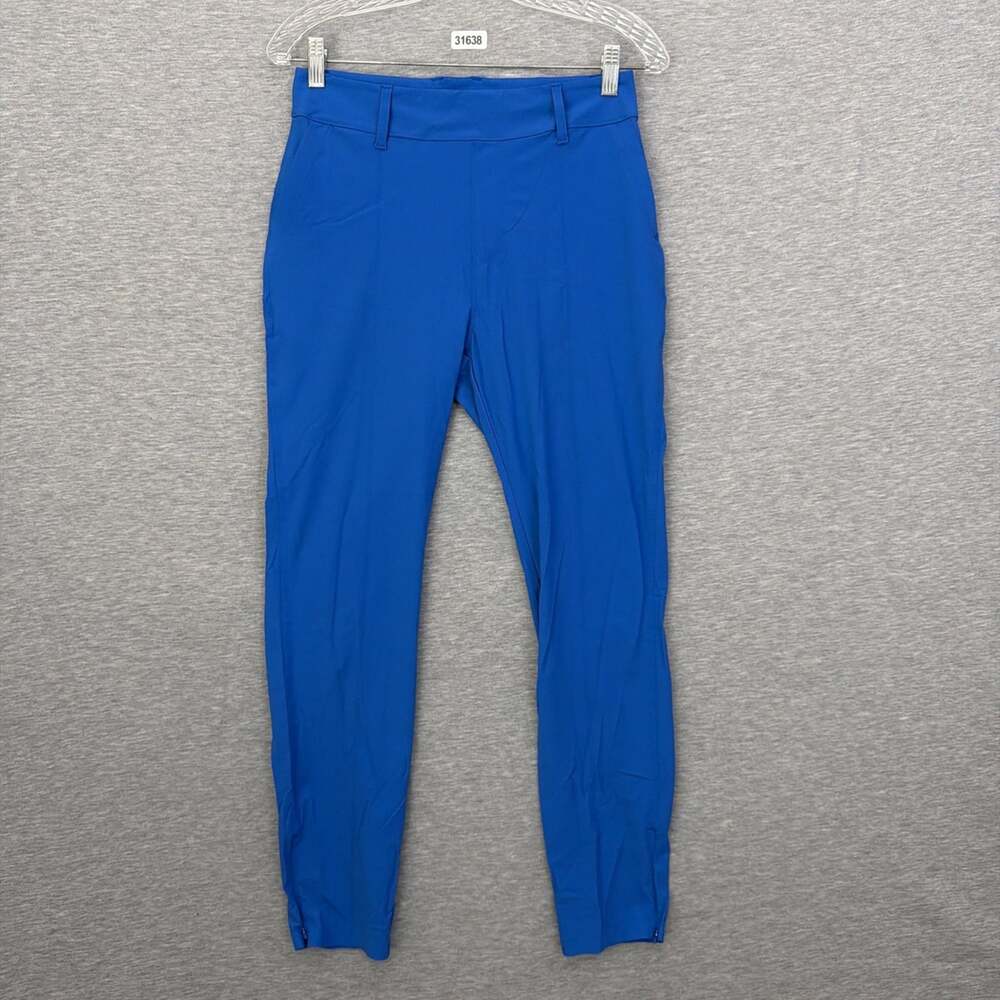 Peter Millar Womens Medium Blue LS25EB24 Crown Sport Ankle Stretch UPF Pants Gem